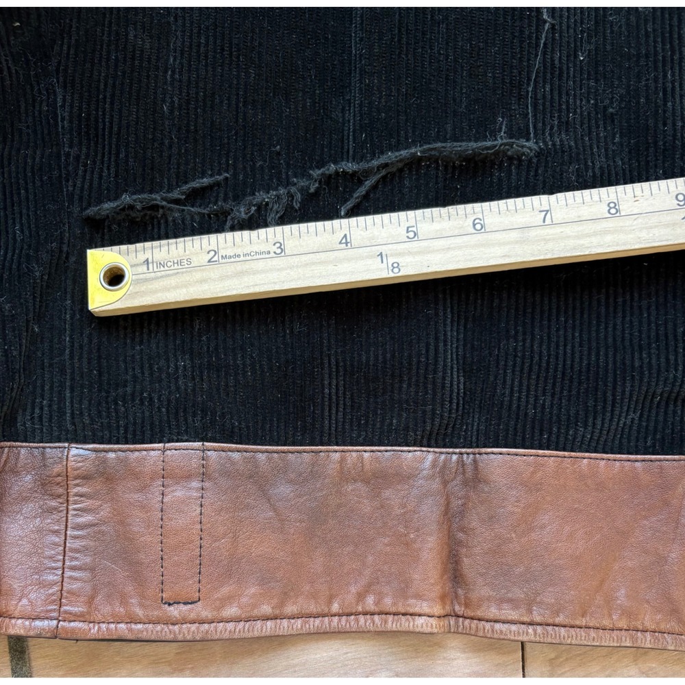 Vintage Ralph Lauren Roberts Brown Leather Rare Moto Jacket Distressed Womens M - Picture 14 of 16